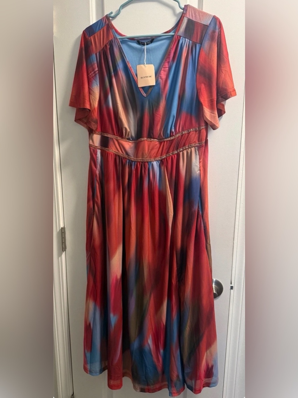 BLOOMCHIC Women's Tie Dye Dress, Size 12, NEW NWT!